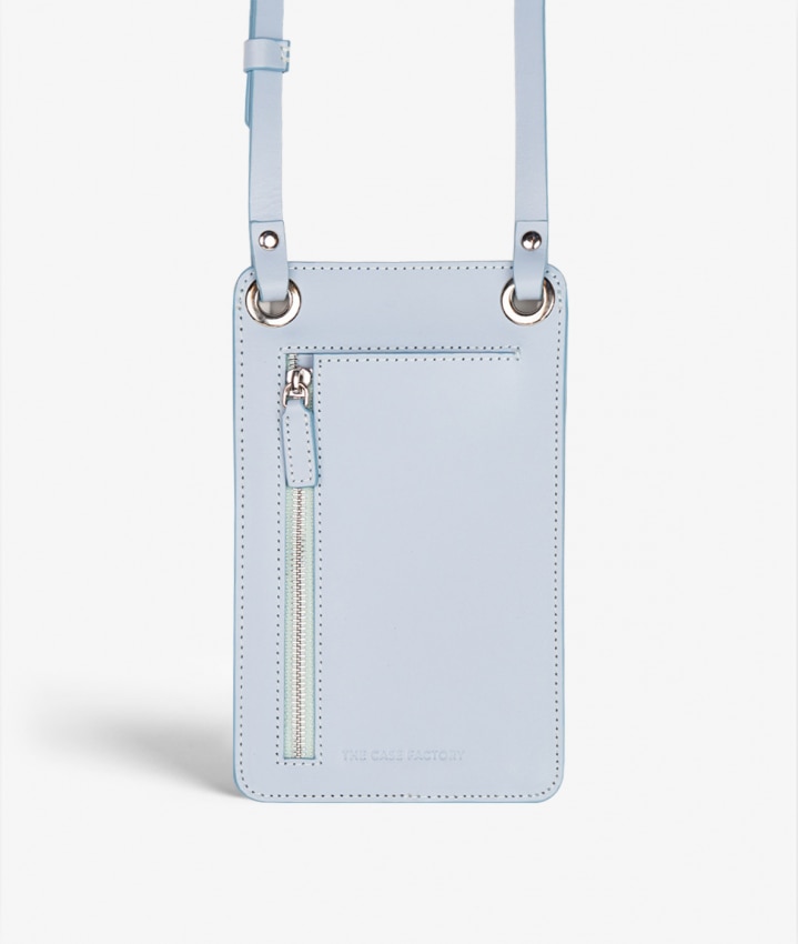 Smart Crossbody Bag Vegetable Tanned Smiley Blue