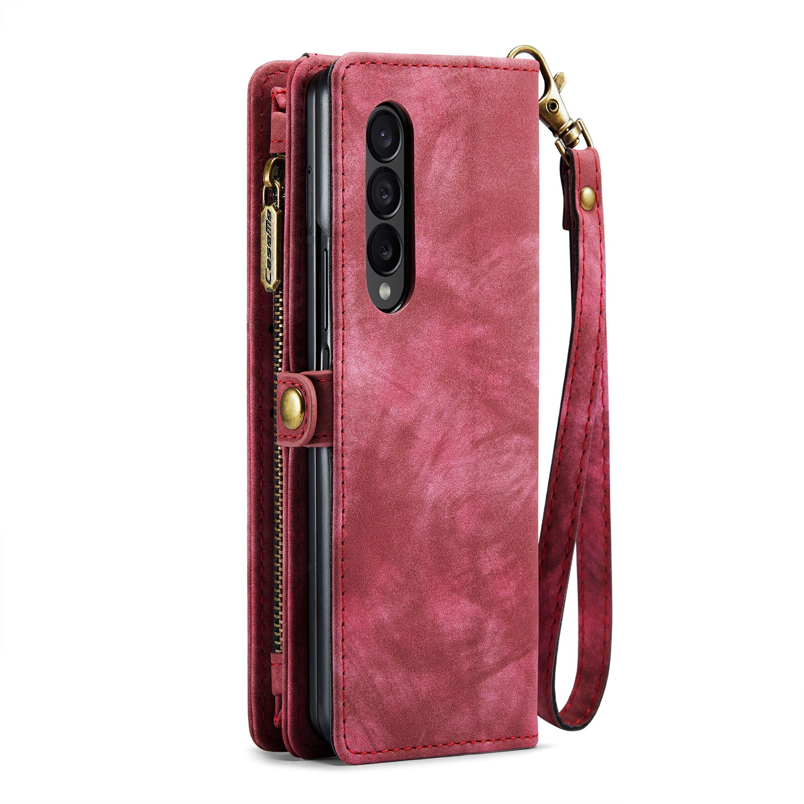 Samsung Galaxy Z Fold 4 Multi-slot Wallet Case Red