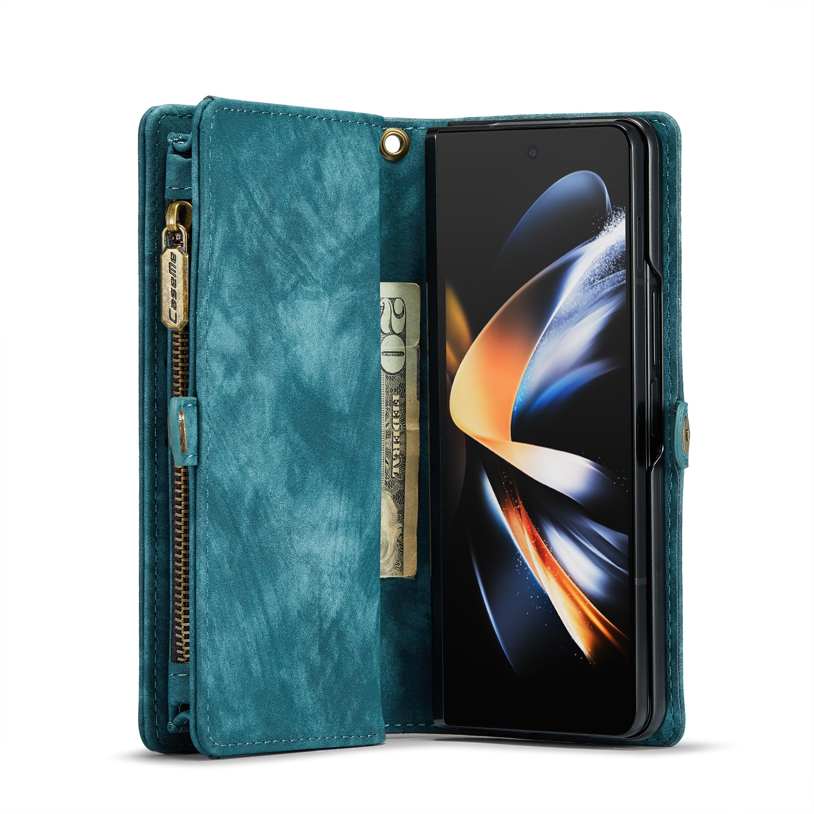 Samsung Galaxy Z Fold 4 Multi-slot Wallet Case Blue