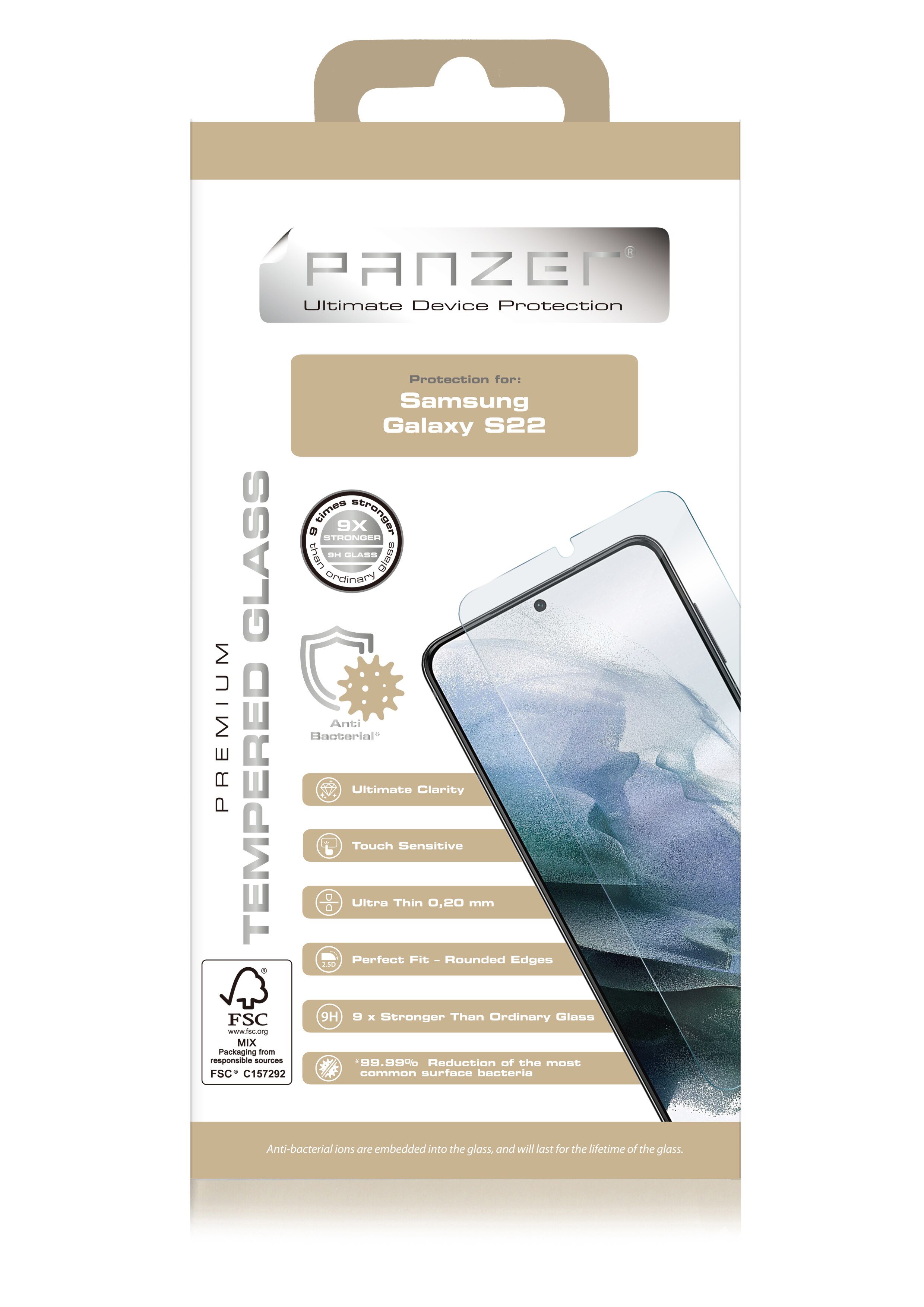 Samsung Galaxy S22 Tempered Glass 0.2mm