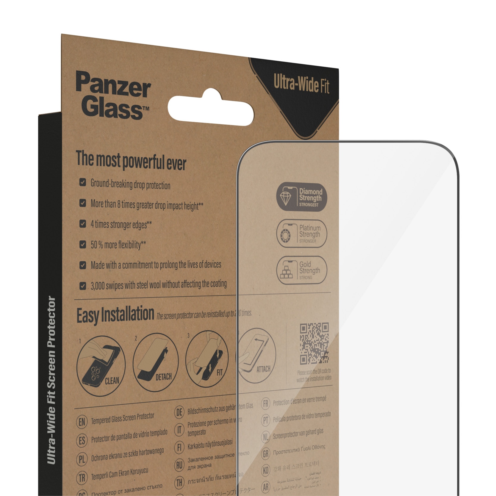 iPhone 14 Pro Screen Protector Ultra Wide Fit