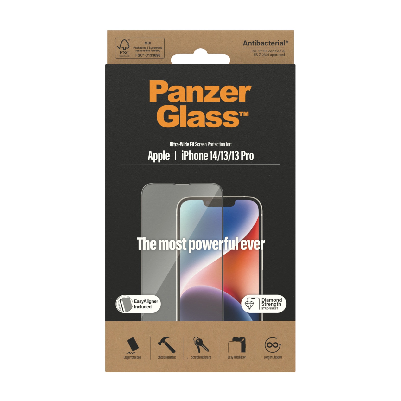 iPhone 13 Screen Protector (with EasyAligner) Ultra Wide Fit