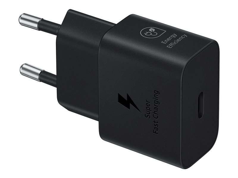 Power Adapter Fast Charge USB?C Power Delivery 25W Black