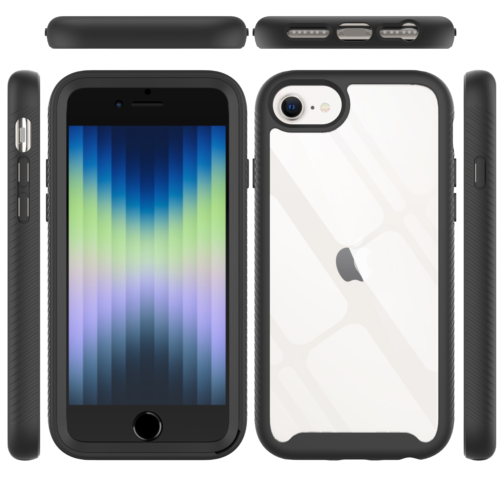 iPhone SE (2022) Full Protection Case Black