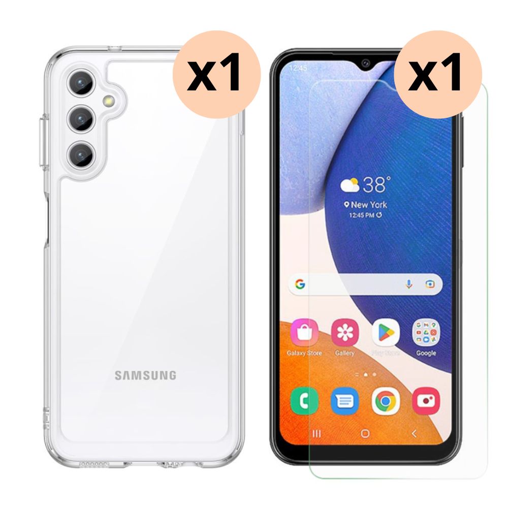 Samsung Galaxy A14 Kit w. Case and Screen Protector