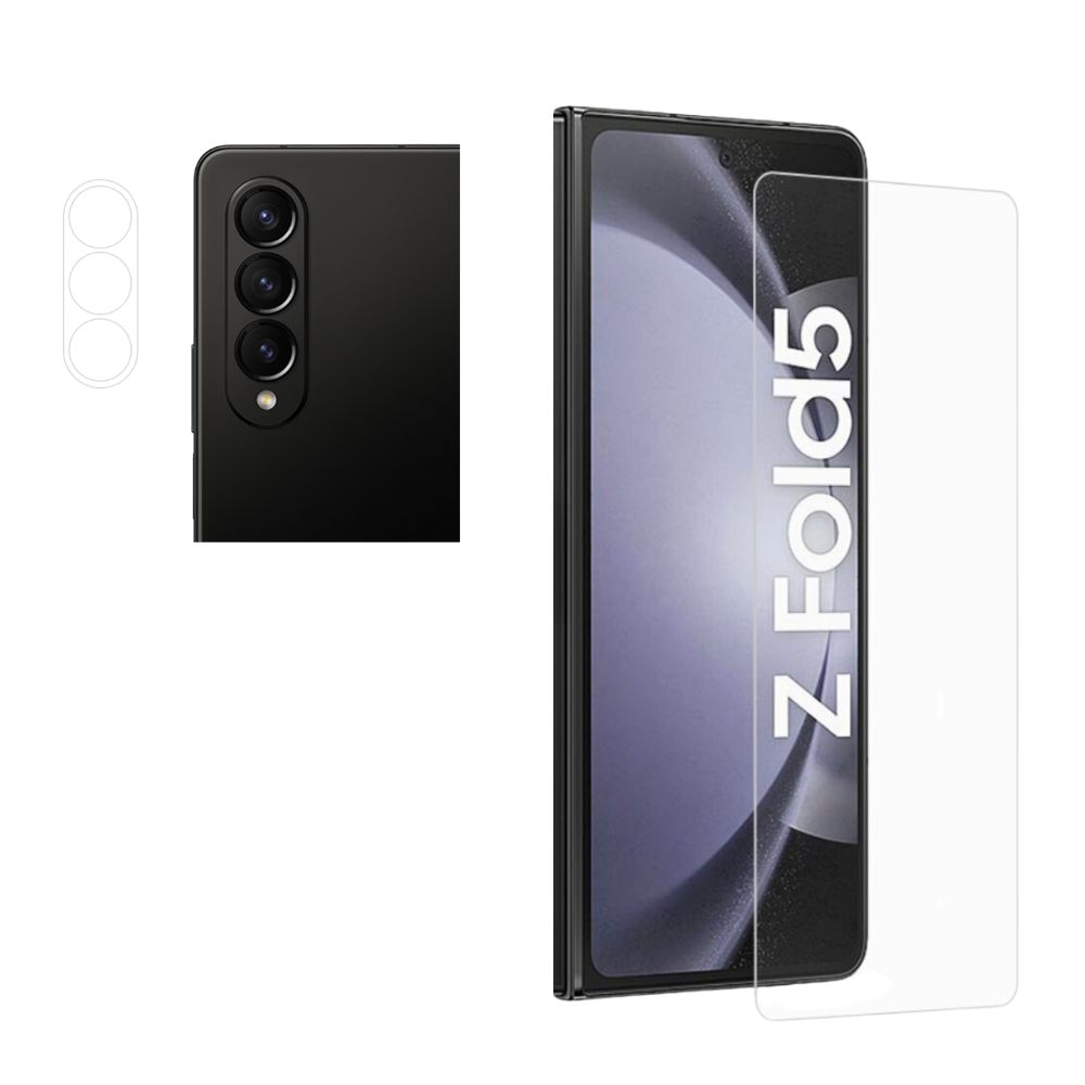 Samsung Galaxy Z Fold 5 Camera Protector and Tempered Glass Screen Protector