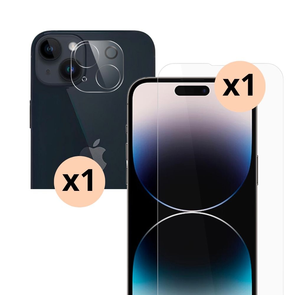 iPhone 15 Plus Camera Protector and Tempered Glass Screen Protector