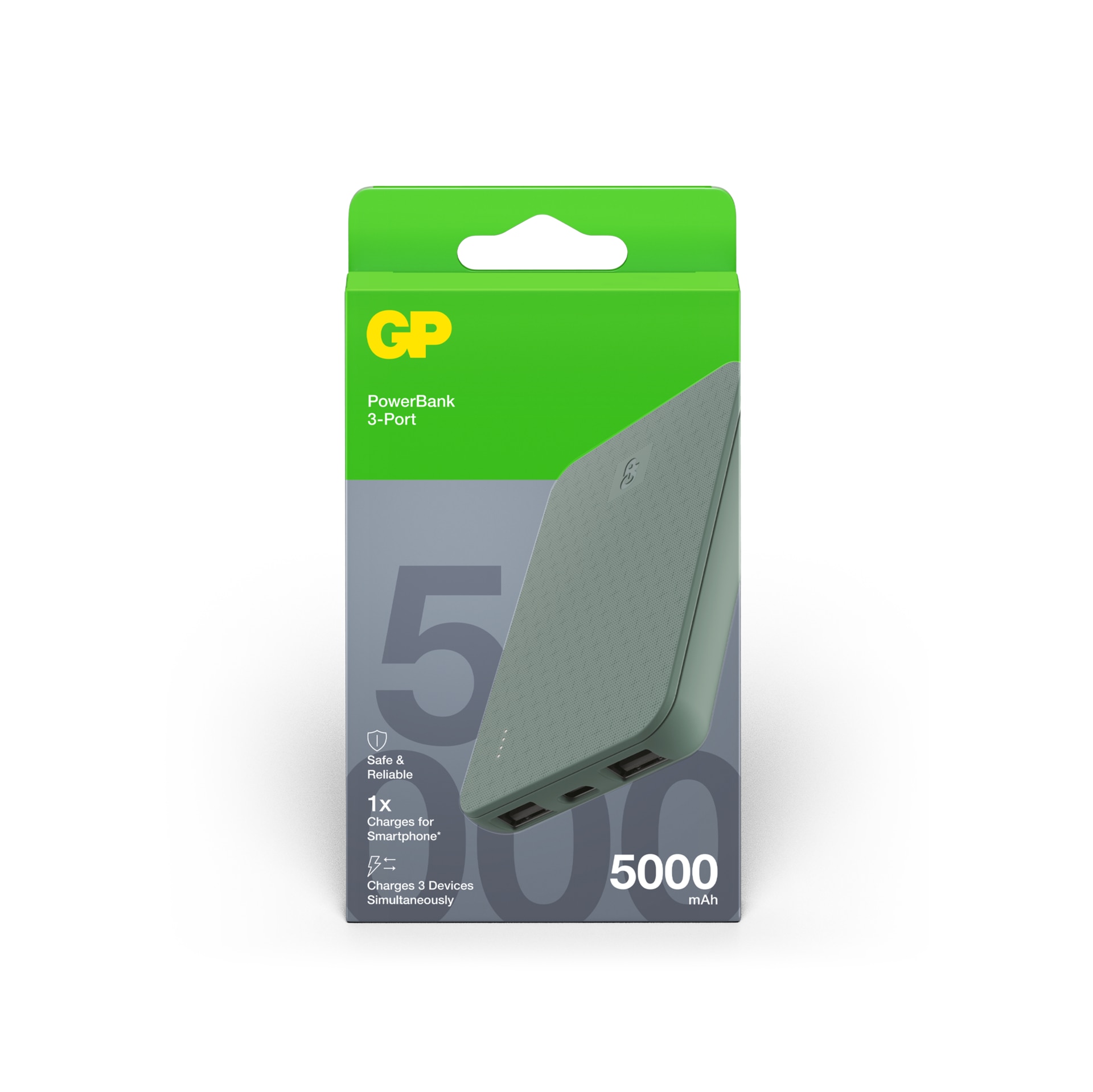 Powerbank Plus 5000mAh Grey
