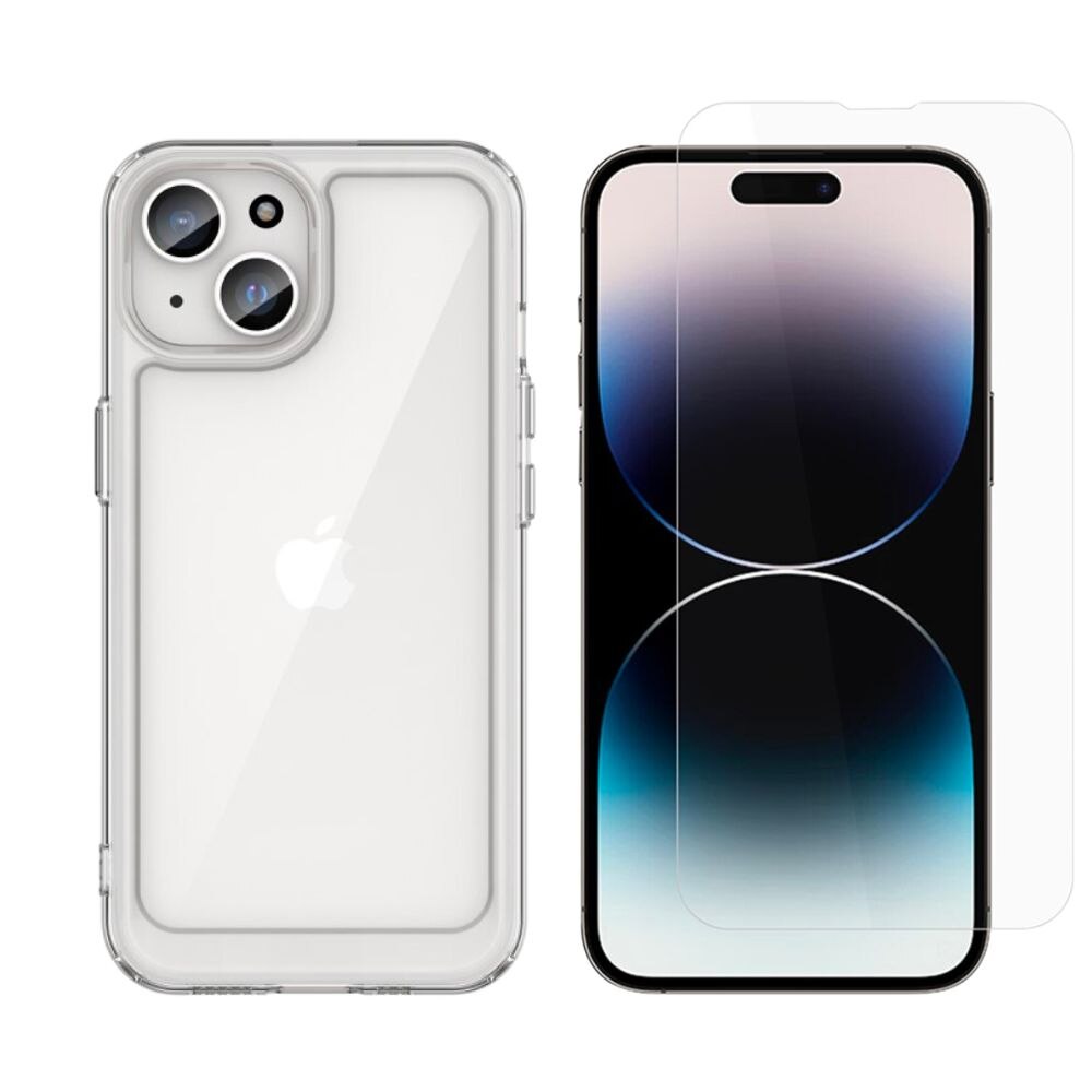 iPhone 15 Kit w. Case and Screen Protector