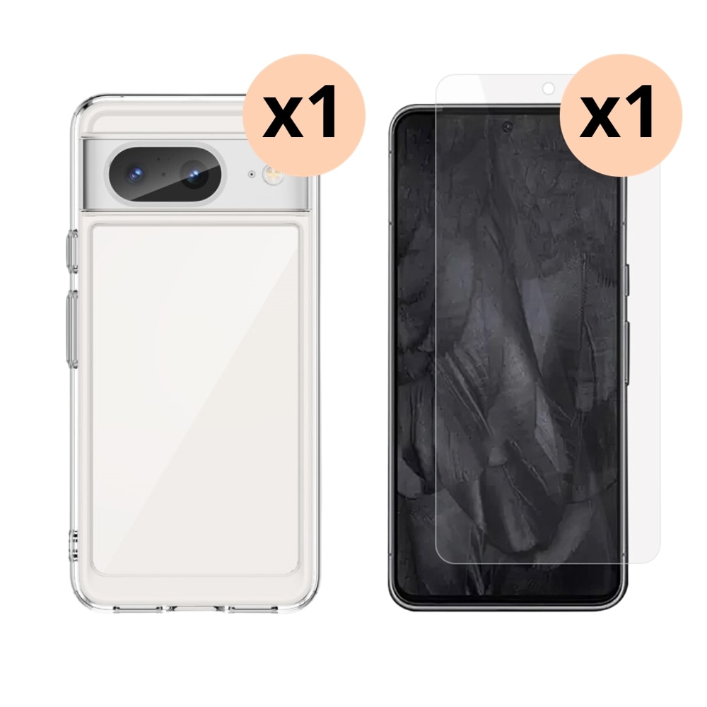 Google Pixel 8 Kit w. Case and Screen Protector