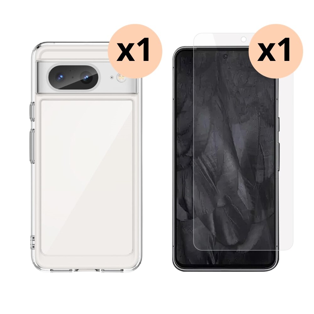 Google Pixel 8 Kit w. Case and Screen Protector