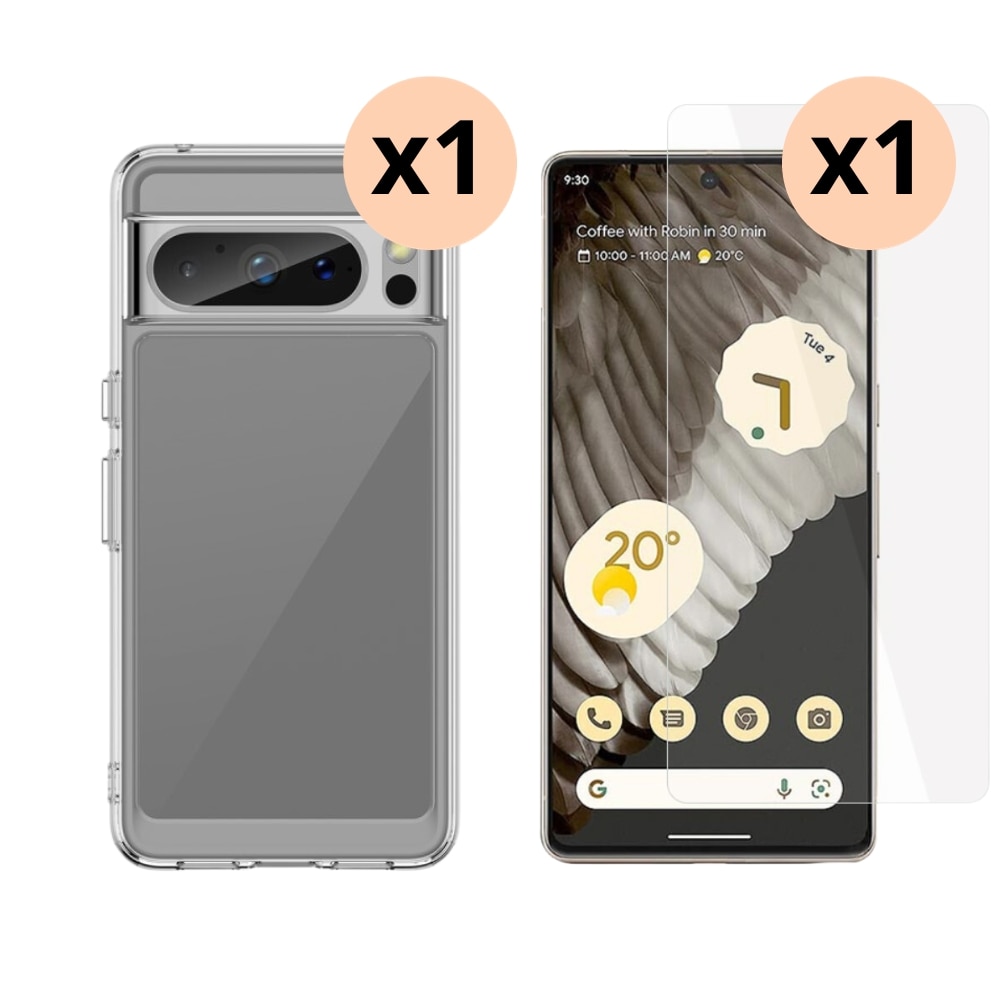 Google Pixel 8 Pro Kit w. Case and Screen Protector