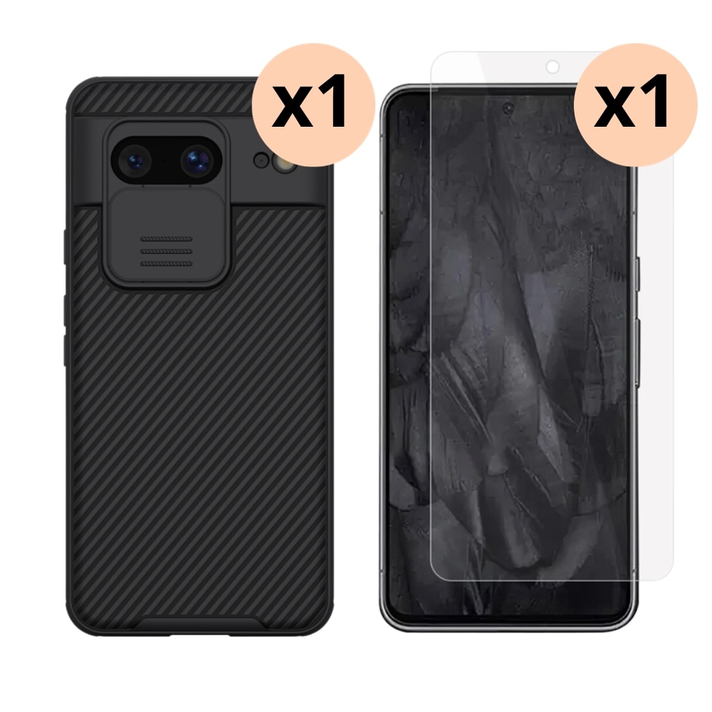 Google Pixel 8 Kit w. CamShield Case and Screen Protector