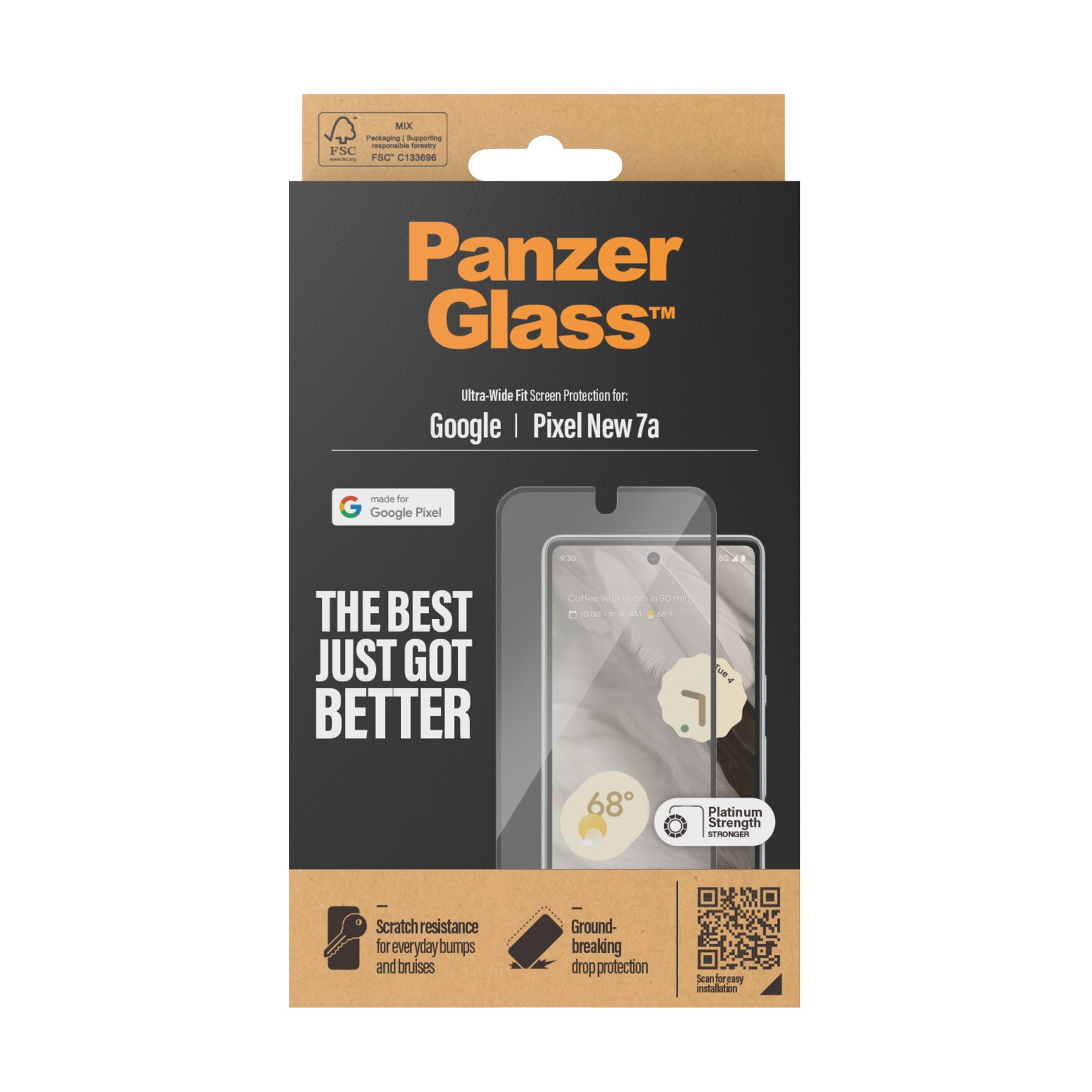 Google Pixel 8a Screen Protector Ultra Wide Fit