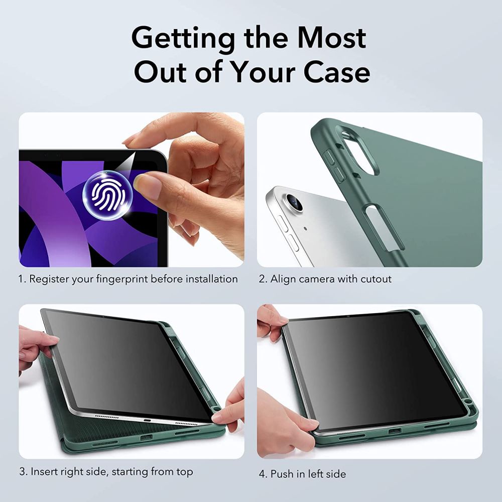 iPad Air 10.9 2020/2022 Rebound Pencil Case Green