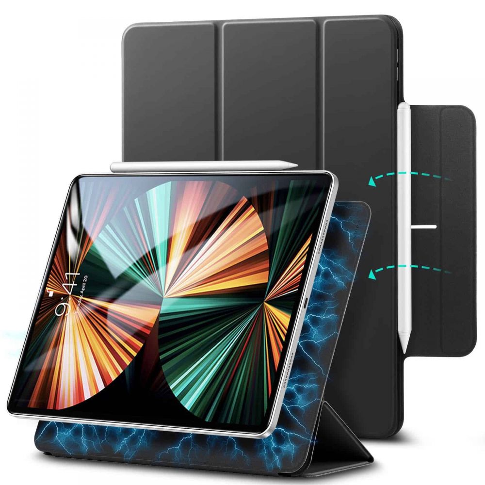 iPad Pro 12.9 4th Gen (2020) Rebound Magnetic Case Black