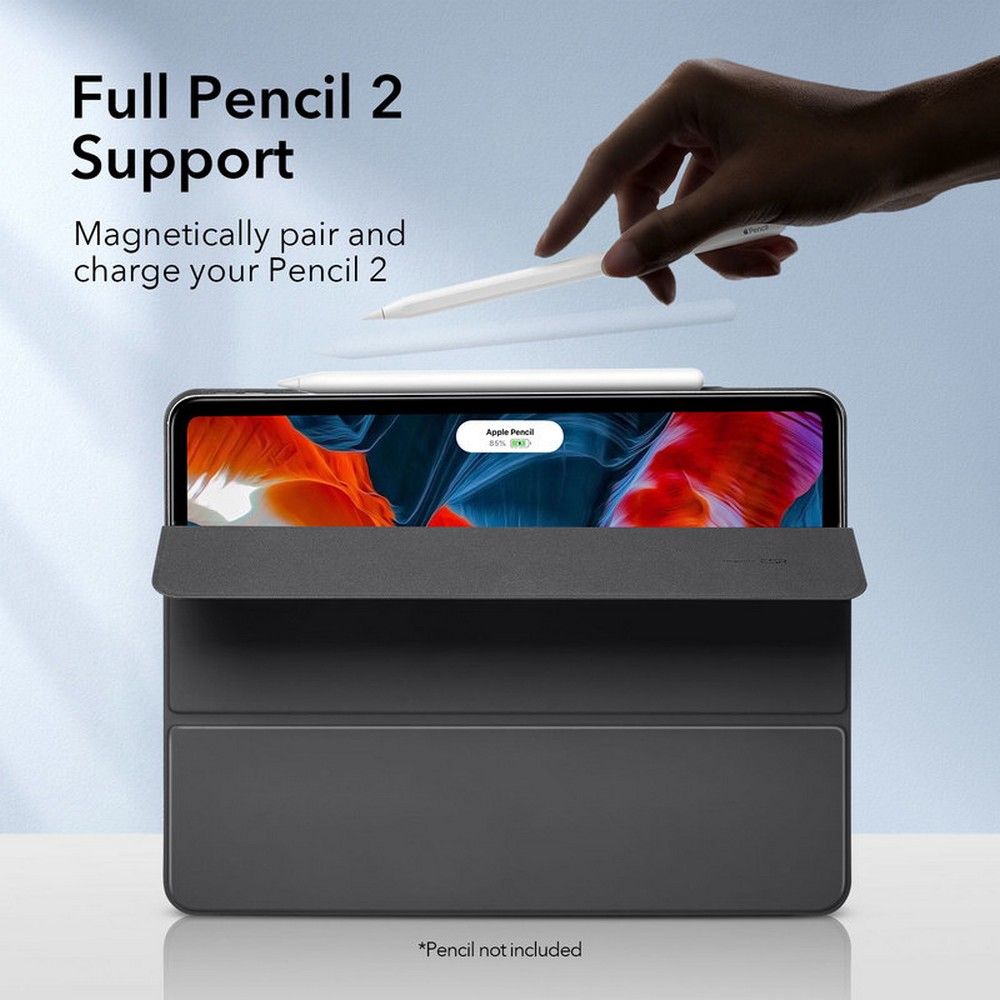 iPad Pro 12.9 5th Gen (2021) Rebound Magnetic Case Black