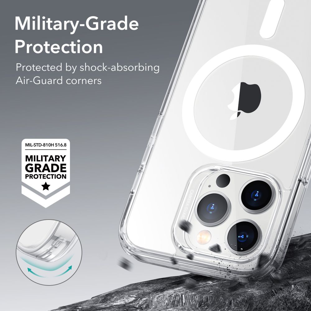 iPhone 14 Pro Max Classic Hybrid HaloLock MagSafe Transparent