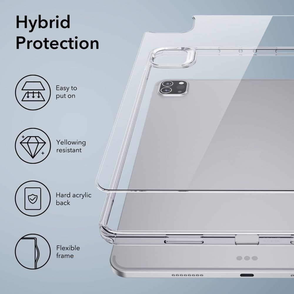 iPad Pro 12.9 6th Gen (2022) Classic Hybrid Case Clear