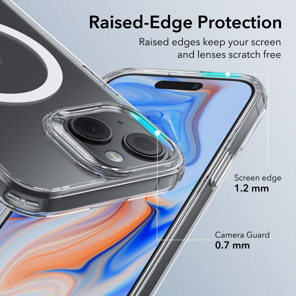iPhone 15 Plus Classic Hybrid HaloLock MagSafe Transparent