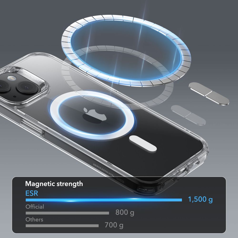 iPhone 15 Plus Classic Hybrid HaloLock MagSafe Transparent