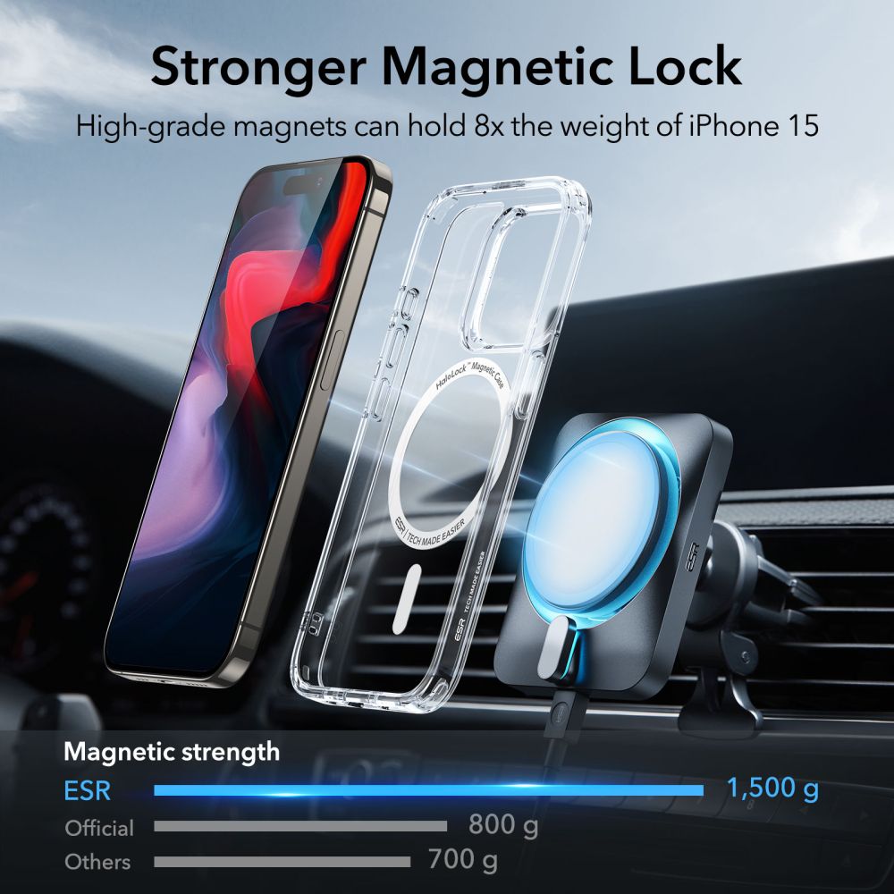 iPhone 15 Pro Classic Hybrid HaloLock MagSafe Clear