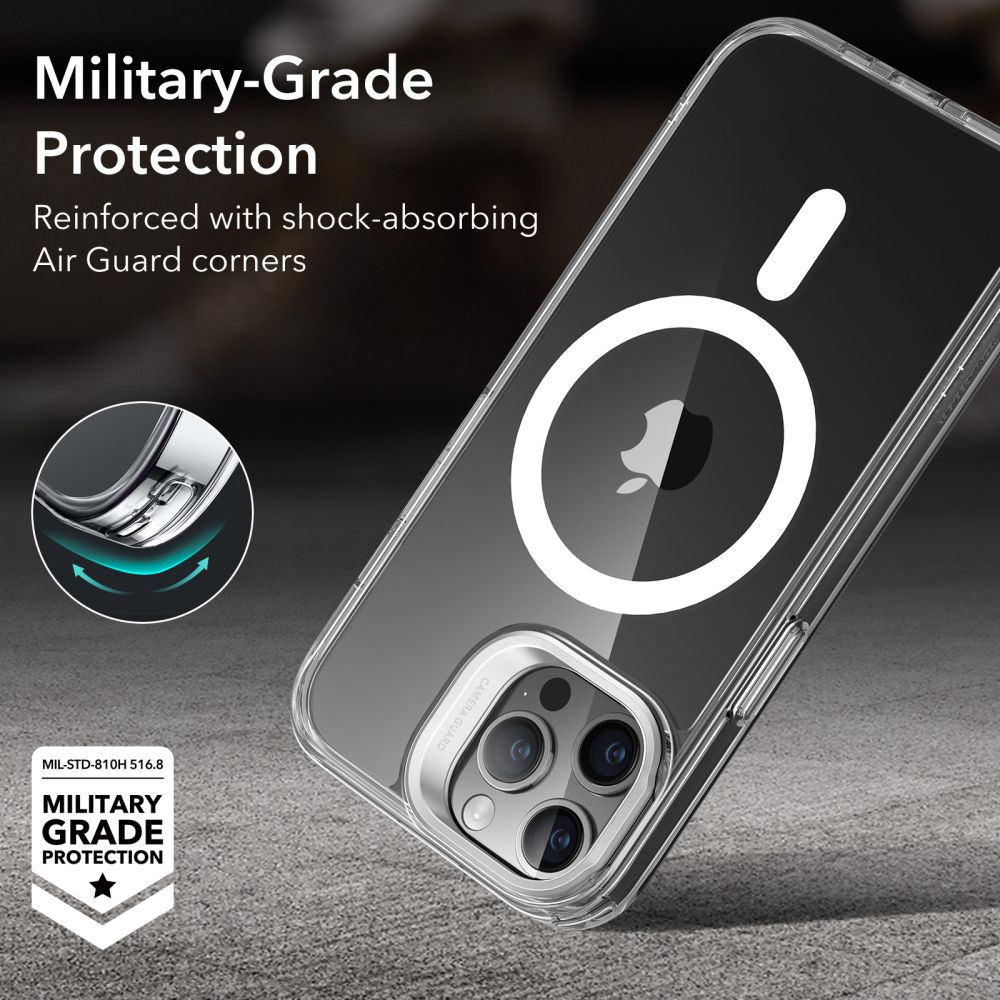 iPhone 15 Pro Max Classic Kickstand Halolock MagSafe Clear