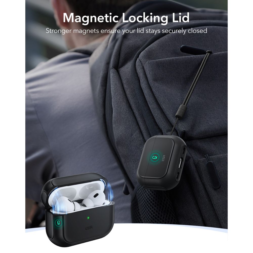 Apple AirPods Pro 3 Orbit HaloLock Magsafe Case Black