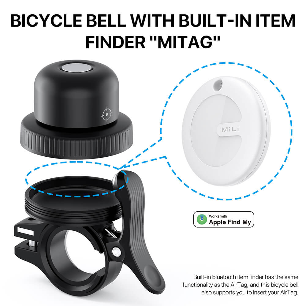 Mibell Anti-loss Bicycle Bell Black