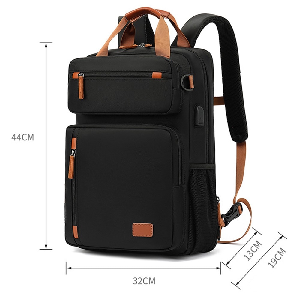 Water-resistant Laptop Backpack up to 15.6 inches Black