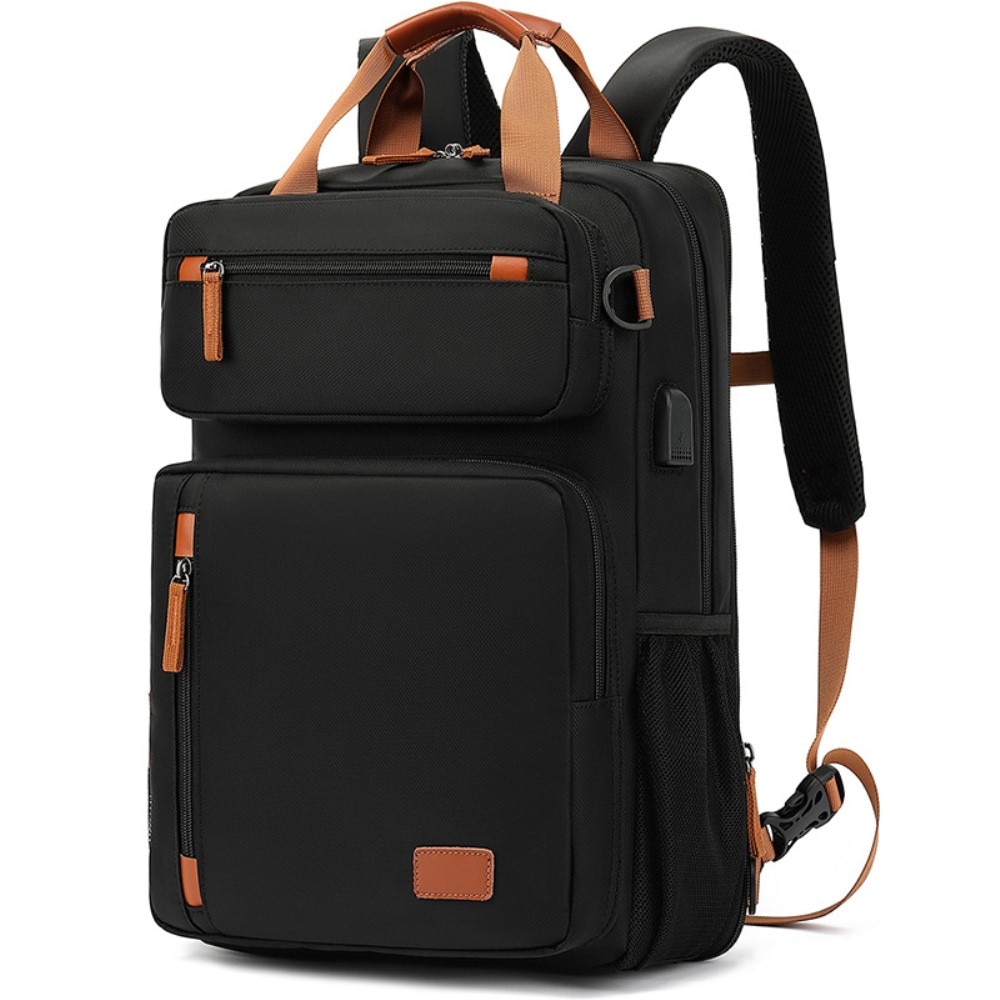 Water-resistant Laptop Backpack up to 15.6 inches Black