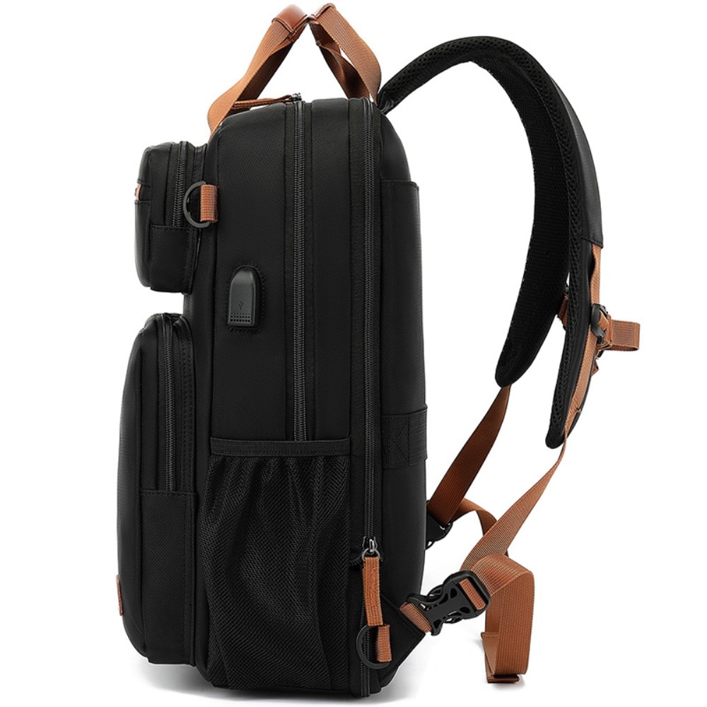 Water-resistant Laptop Backpack up to 15.6 inches Black