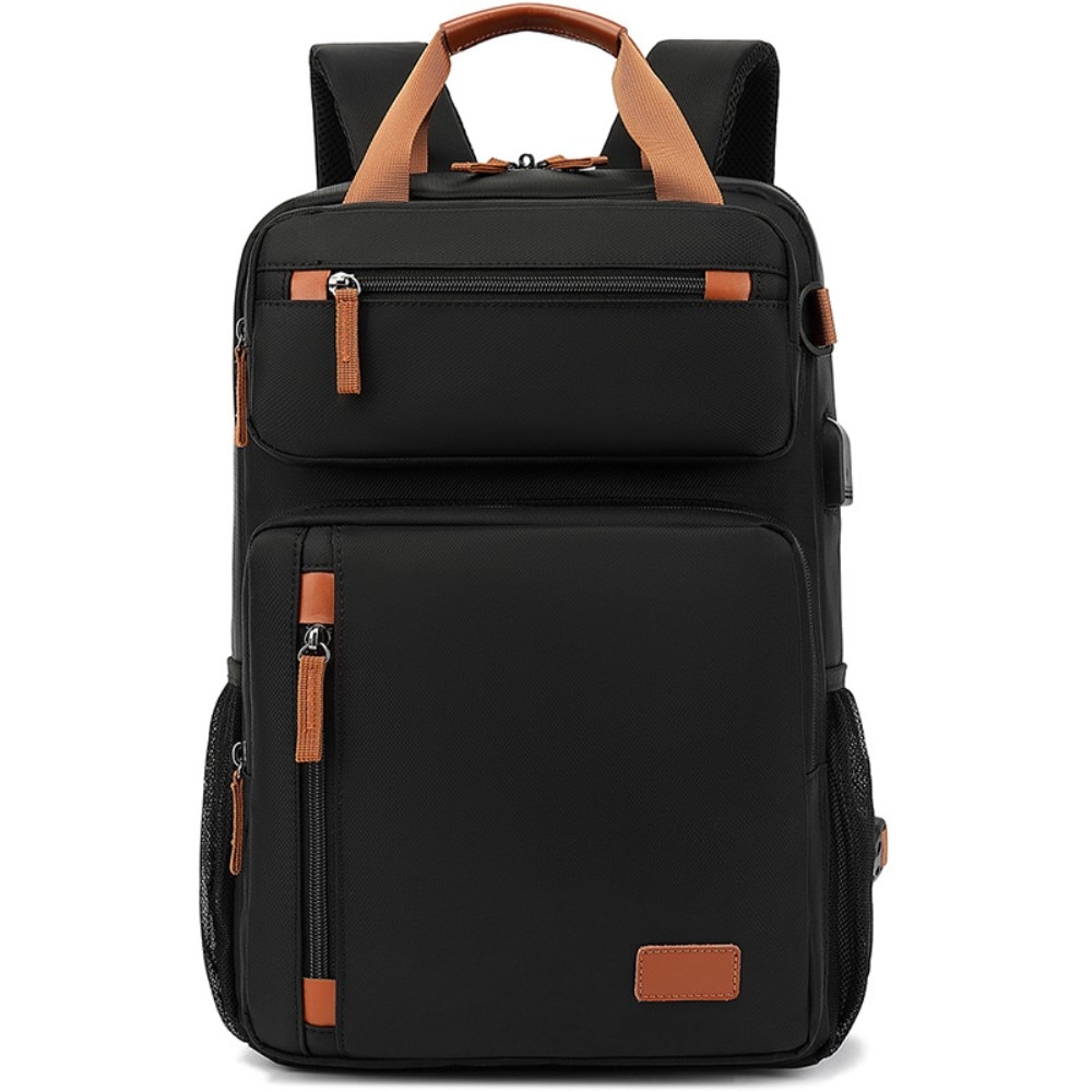 Water-resistant Laptop Backpack up to 15.6 inches Black