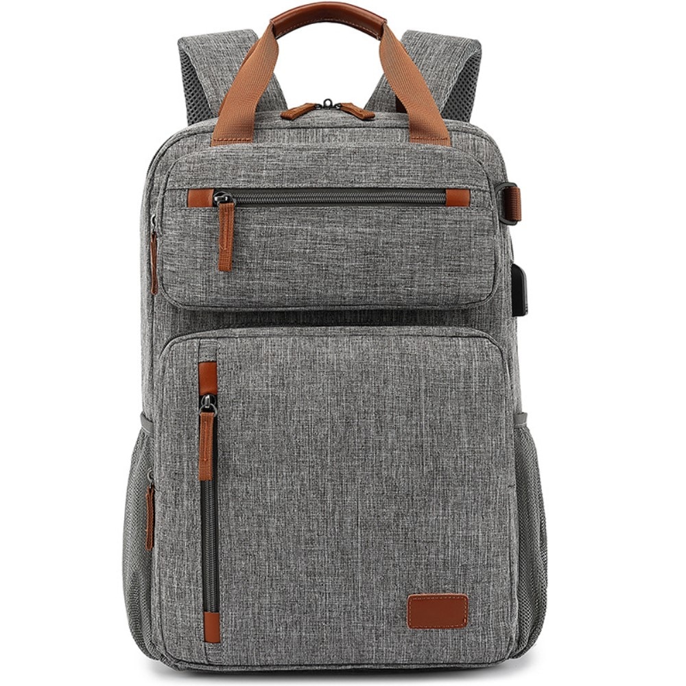 Water-resistant Laptop Backpack up to 15.6 inches Grey