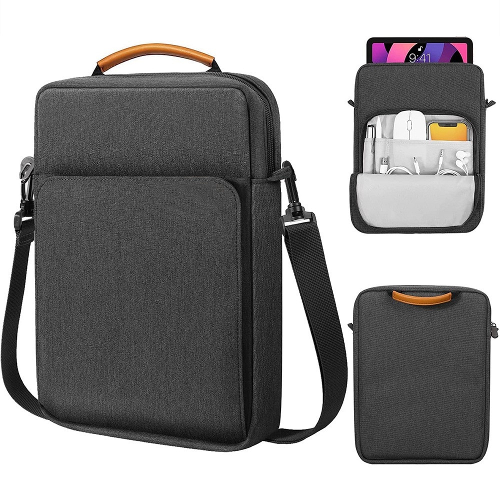 Tablet bag with shoulder strap up to 11" Grey
