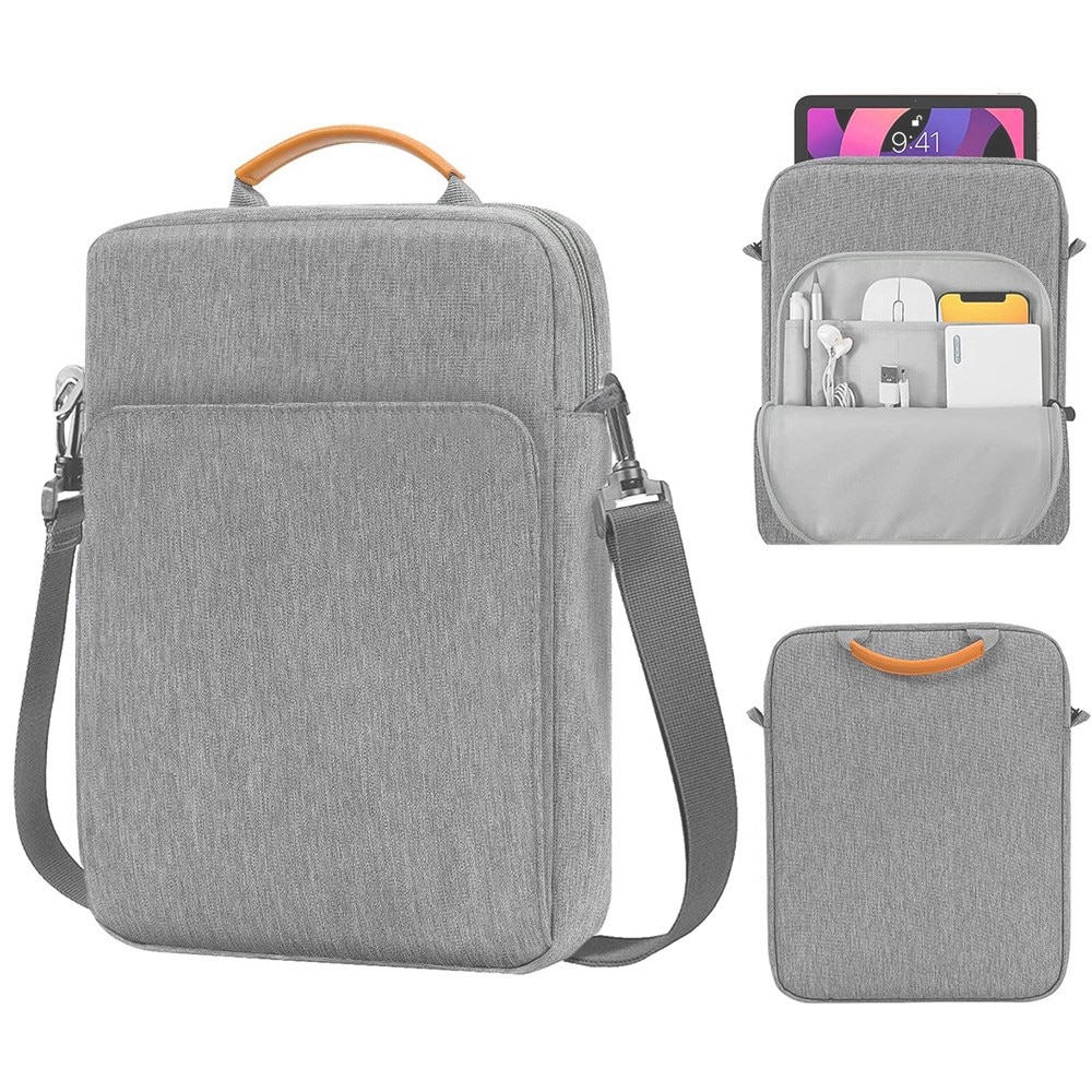 Tablet bag with shoulder strap up to 11" Light Grey