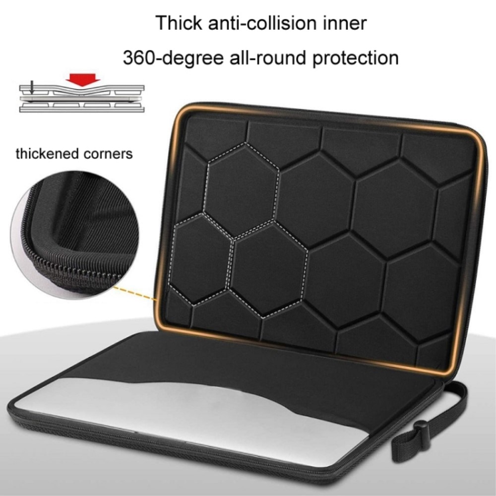 Shock-resistant EVA Laptop Case 13,3" Black