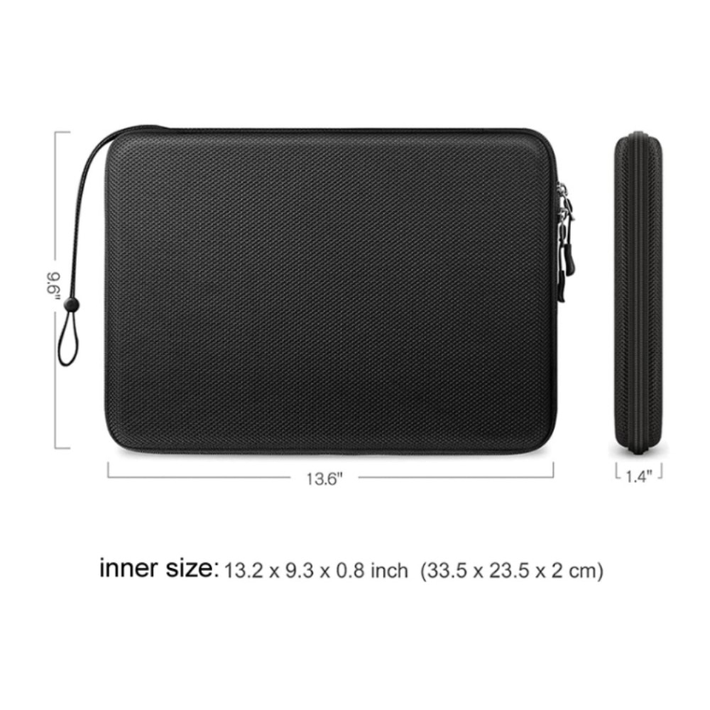 Shock-resistant EVA Laptop Case 13,3" Black