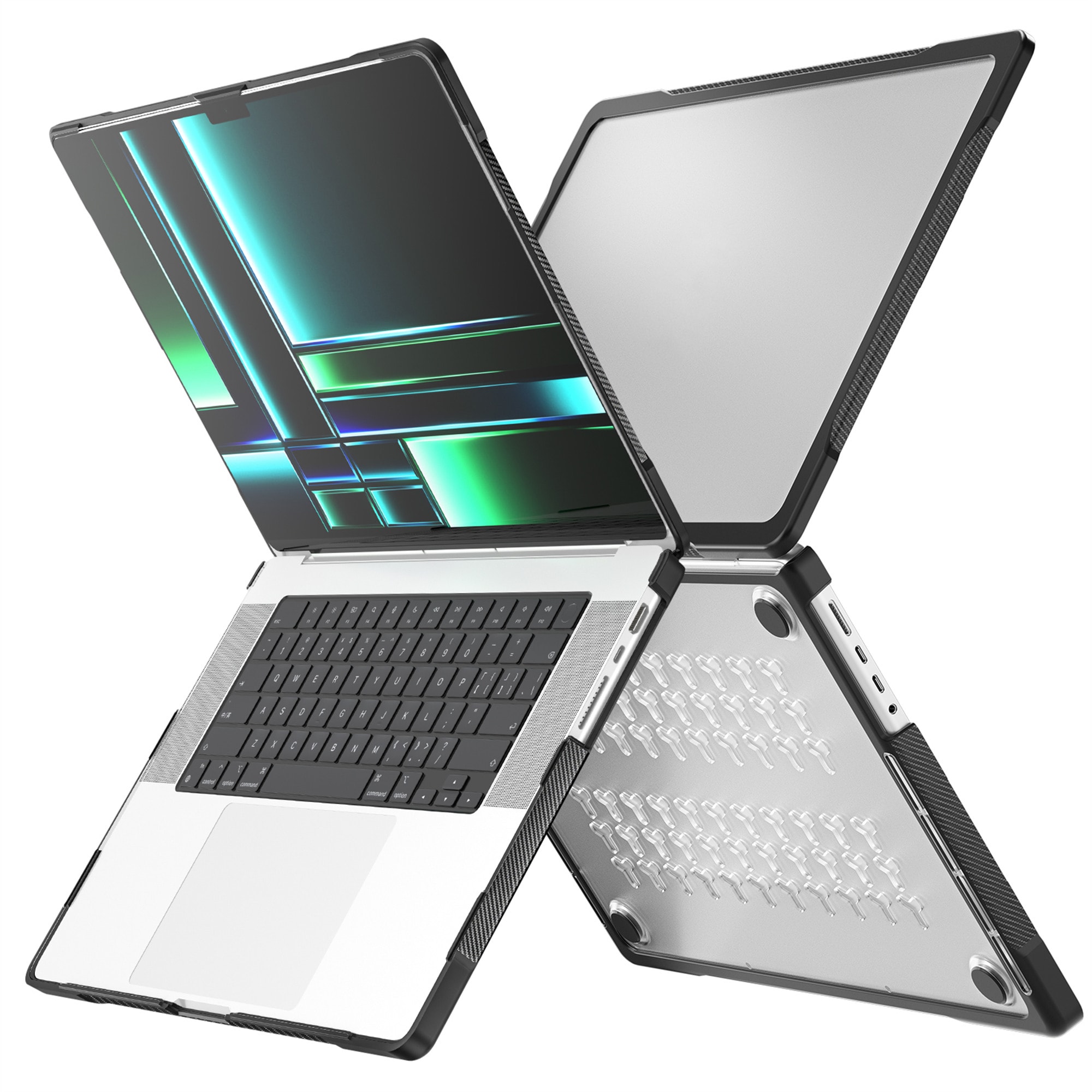 Stöttåligt Skal Apple MacBook Pro 14 2021 Genomskinlig