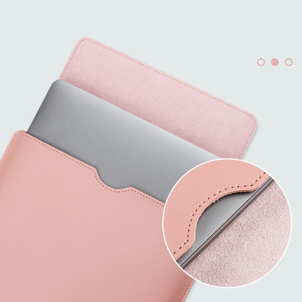 Laptop Sleeve Leather 14" Pink
