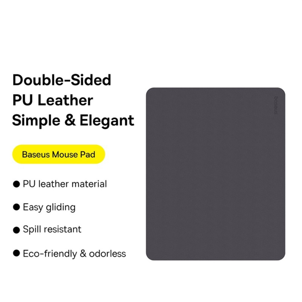 Leather Mousepad Black