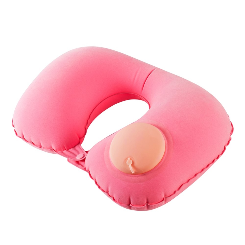 Inflatable Neck Pillow Pink