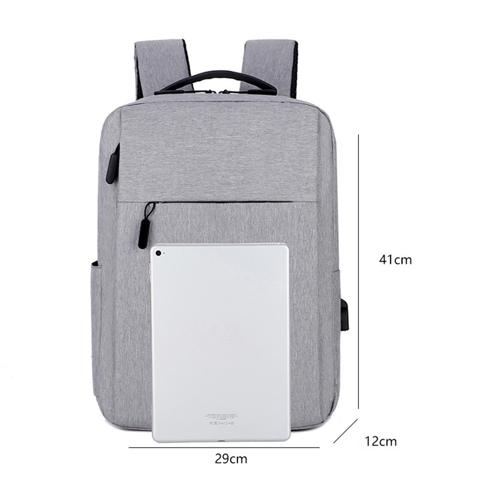 Water-resistant Nylon Backpack for Laptops up to 16 inches, Grey