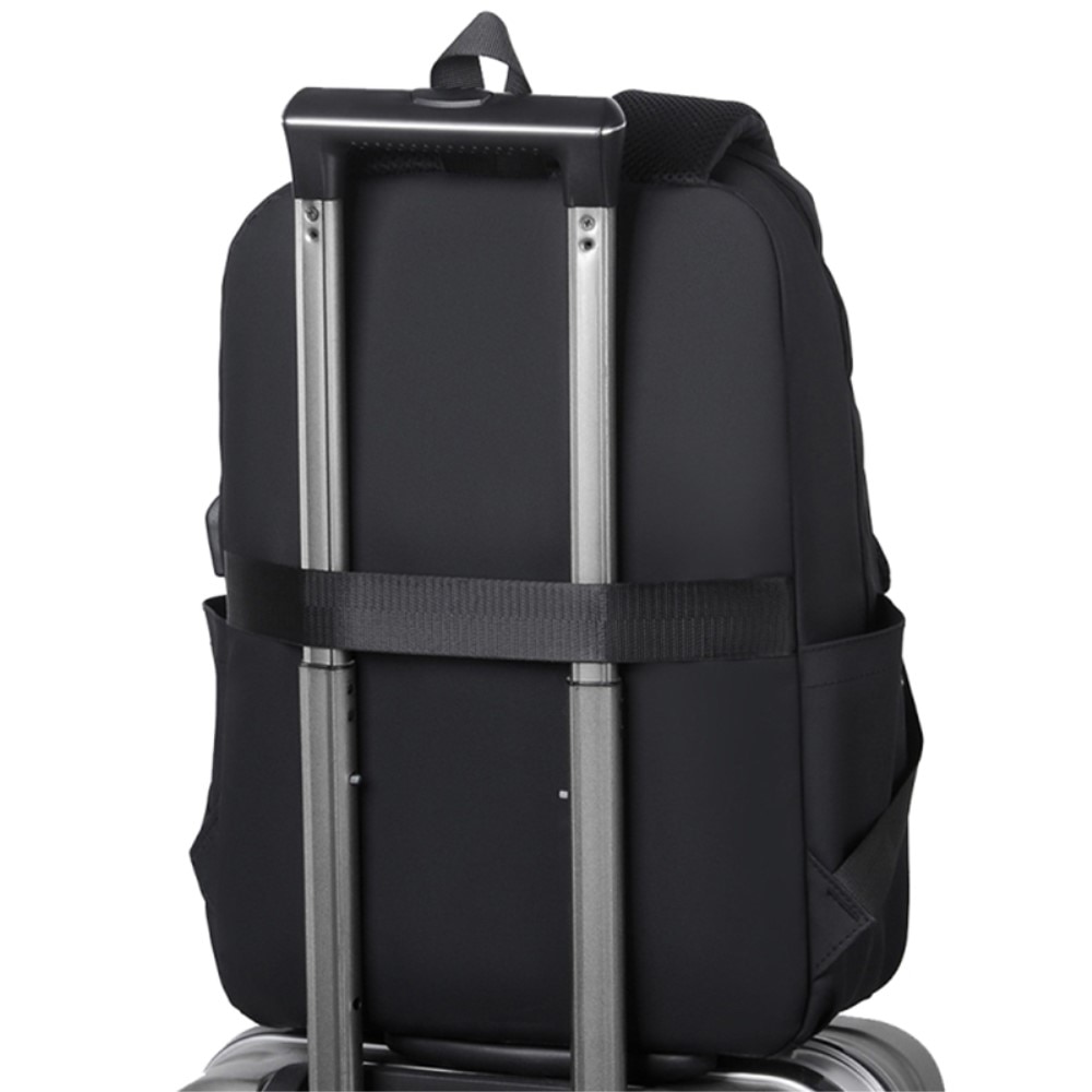 Nylon Backpack for Laptops up to 14 inches, Black