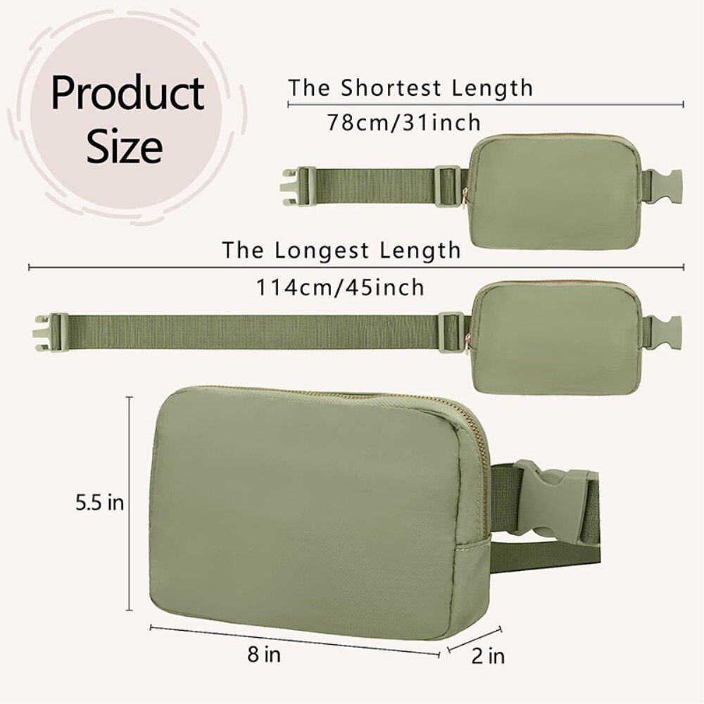 Crossbody Bag Nylon Green