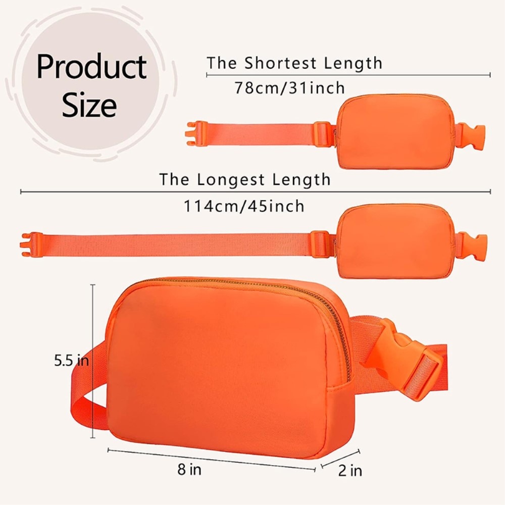 Crossbody Bag Nylon Orange