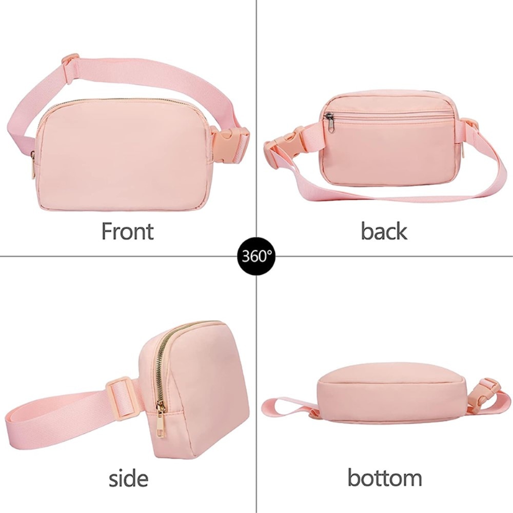 Crossbody Bag Nylon Pink