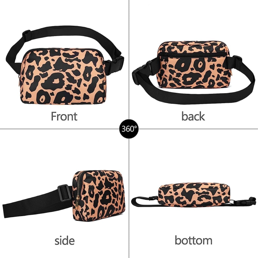 Crossbody Bag Nylon Leopard