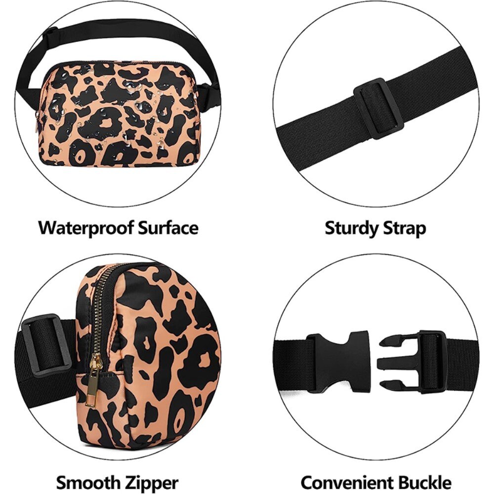 Crossbody Bag Nylon Leopard