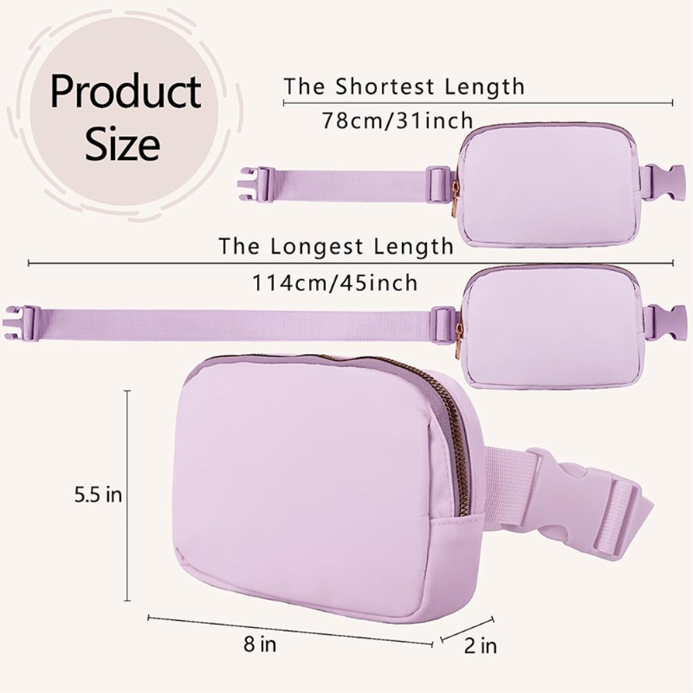 Crossbody Bag Nylon Purple